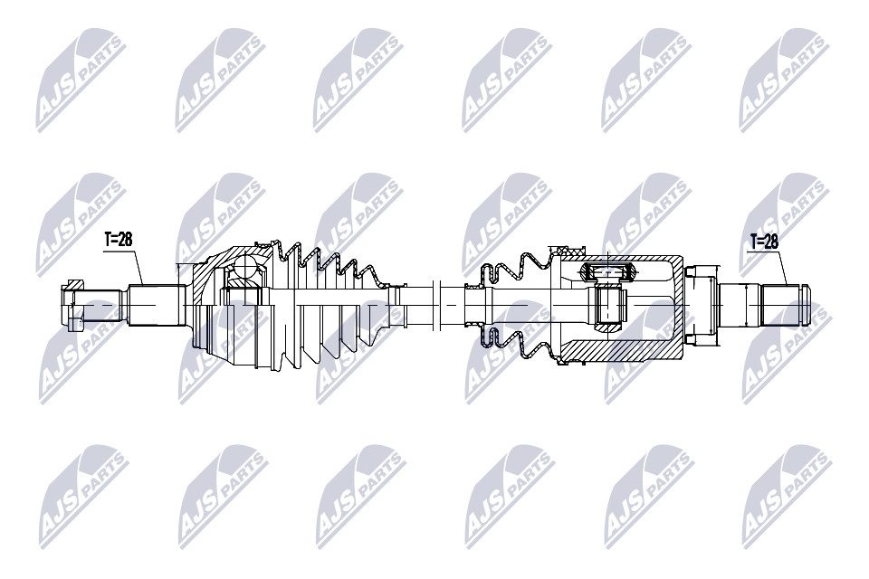 Drive Shaft Fits for Mazda 3 1.5 13-19 / Left, Atm / OE zu Vergl FTC12560X - Image 4