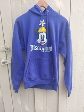 Vintage Disneyland Hoodie Size M Purple Minnie mouse Breaking Through Pullover