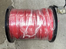 3/8" x 600ft Solid Braid Nylon Dock Lines - Red - Made in USA