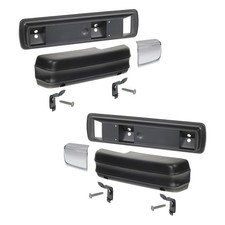 1971-79 Ranchero Arm Rest Pads-bases Kit Lh And Rh 1971-76 Torino Black New