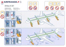 Safety Card / Air France/ Airbus A321 / 2014 [9005742 03/2014]