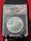 2008  American 1oz .999 Silver Eagle ASE Dollar ANACS MS 70               #T3183
