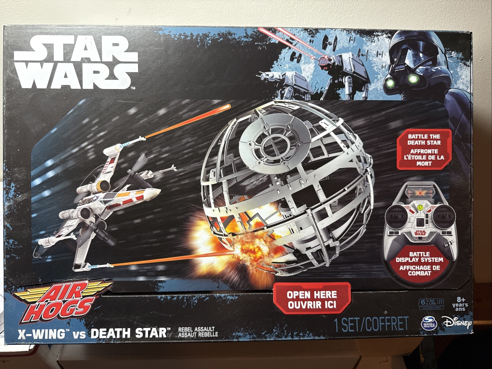 NEW Star Wars Air Hogs X-WING Vs DEATH STAR Assault RC DRONE