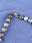Vintage Serpentine Stone Green Beaded Necklace 19" — photo 4