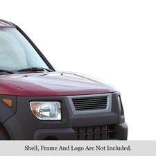 For Honda Element 03-06 Apg 1-pc Black 8x6 Mm Horizontal Billet Main Grille