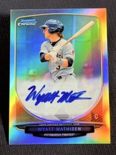 2013 Bowman Chrome REFRACTOR PROSPECT ROOKIE AUTO Wyatt Mathisen 490/500