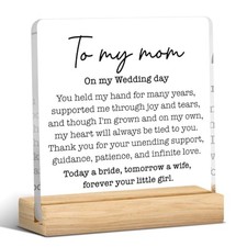 To My Mom on My Wedding Day Gifts, Mother of the Bride Gifts from Mom1