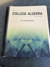 College Algebra First Edition By Jay Abramson
