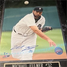 Topps Michael Fulmer #32 2016 Rookie Autographed Card Detroit Tigers. rookie card picture