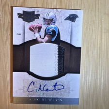 Panini2011 Plates & Patches Prime Cam Newton RookieAutoPatch /25 #7. High Grade!