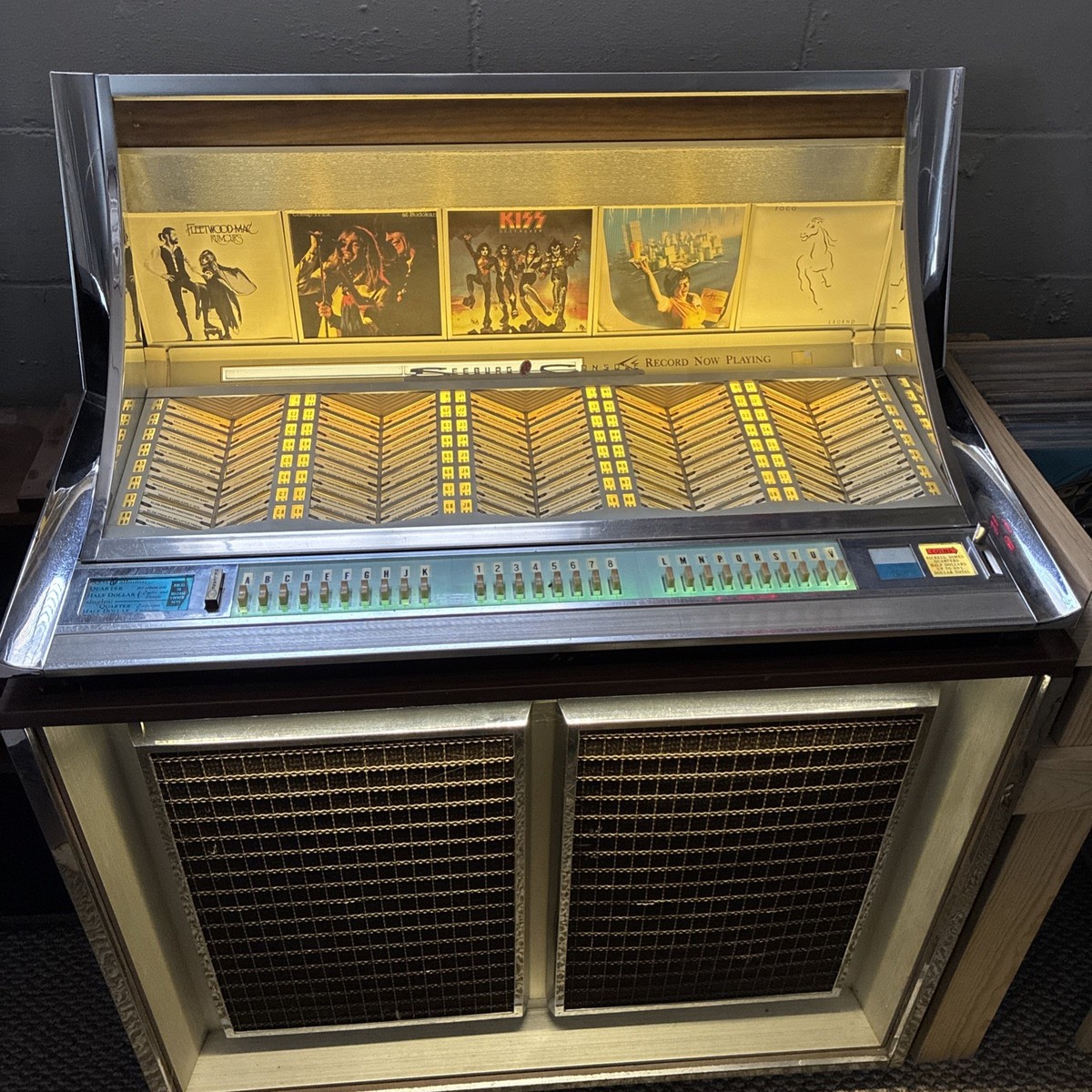 1961-1962 SEEBURG STEREO LP CONSOLE 160 SELECTIONS JUKEBOX MODEL