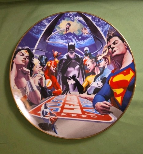 JLA: Liberty & Justice Limited Edition Collector's Plate DC Direct Gallery 2004
