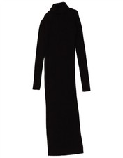 Zara Womens Maxi Jumper Dress UK 8 Small Black LO14