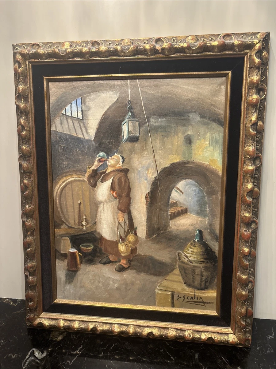 抽象画 僧侶 油彩画 僧侣油画| eBay
