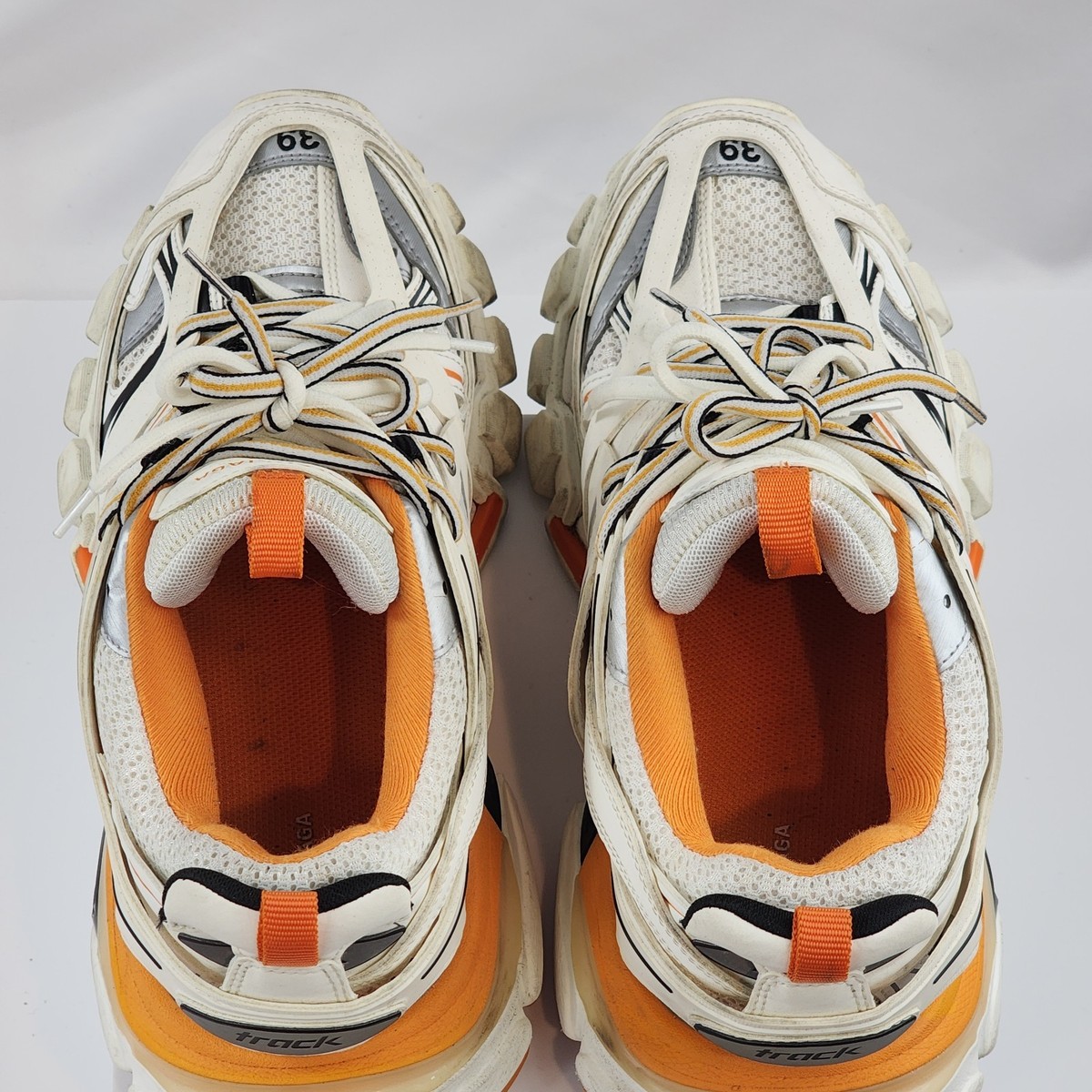 Balenciaga Track Sneaker Mens Size 6 US 39 EU White Orange
