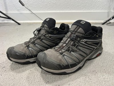 Salomon X Ultra GTX Shoes Mens Size 11.5 Gray GTX Trail Hiking Waterproof Gorp
