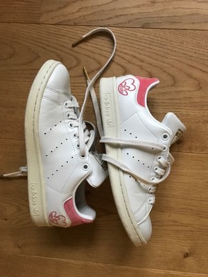 Adidas Stan Smith G55666 weiss  mit rosa Damen 51/2.    38 2/3 Sonderedition 