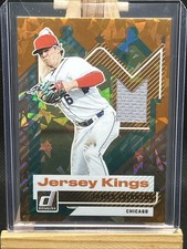 2025 Donruss Baseball - James Triantos - ORANGE CRACKED ICE Jersey Kings Relic