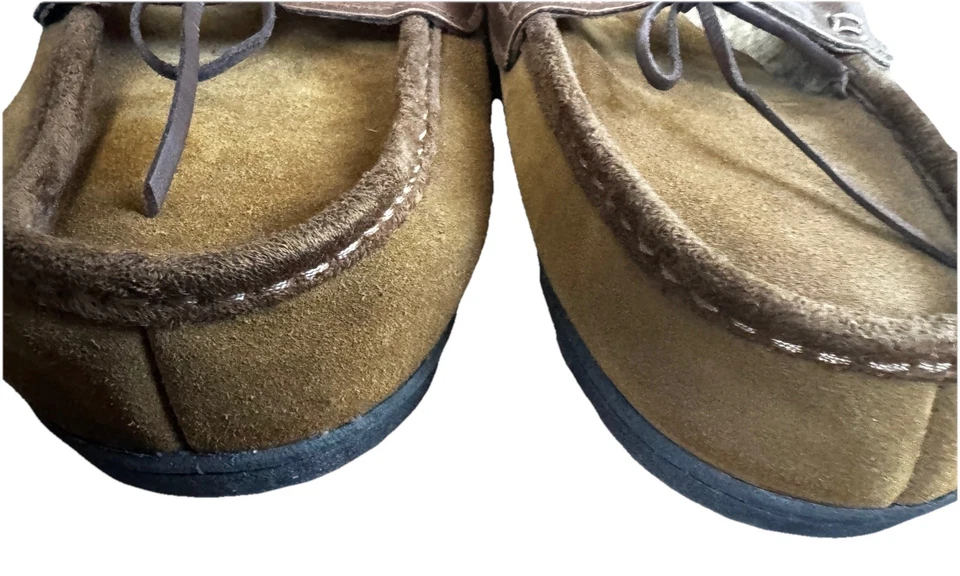 Chaps Mocasines de Cuero Gamuza para Hombres XXL 12.5-13 Zapatillas Piel Sintética Suela de Goma Foto 2 de 4