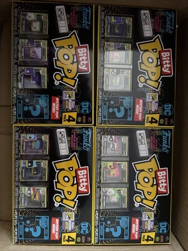 SDCC 2023 Funko Bitty Pop  LE 4000 DC Batman Joker Complete Set of 4