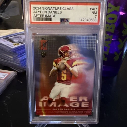 2024 Topps Signature Class After Image Jayden Daniels #AI-7 (RC) Psa 7