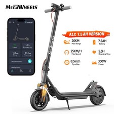 FOLDING ELECTRIC SCOOTER FOR TEENS ADULTS WITH SHOCK ABSORPTION APP E-SCOOTER