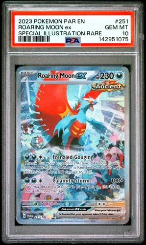 2023 POKEMON PAR EN-PARADOX RIFT #251 ROARING MOON EX PSA 10