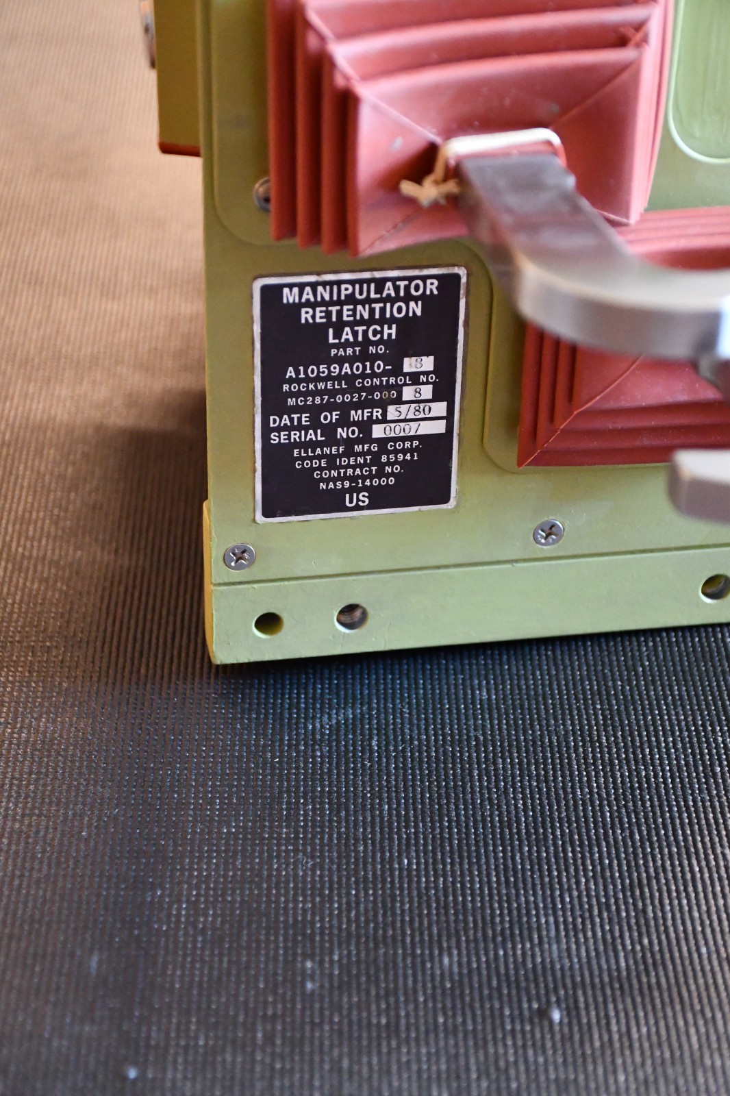 NASA Space Shuttle ISS Rockwell Boeing Manipulator Retention Latch Assembly Rare