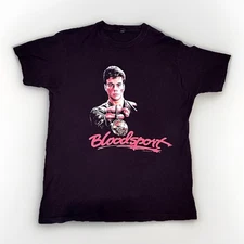 Bloodsport Movie Size L  T-shirt Jean-Claude Van Damme Film Martial Arts Tultex 