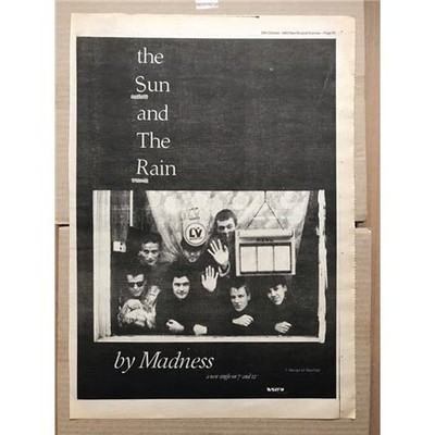 MADNESS SUN AND THE RAIN POSTER SIZED original music press advert from 1983 - pr