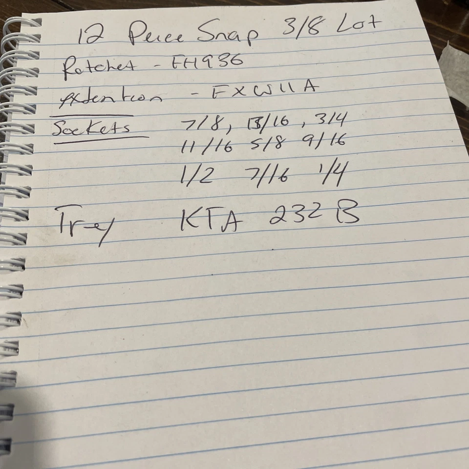 Snap On 3/8s Socket, Ratchet, Extension Lot - Image 2 of 4