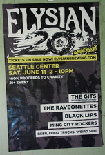 Elysian 20th The Gits / Rachel Flotard of Visqueen Poster Raveonettes Black Lips