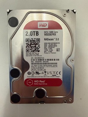 Western Digital WD RED 2TB WD20EFRX Festplatte HDD SATA 3,5''