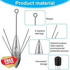 Pesi da Pesca in Piombo Surf Casting, Tasca Lunga per Acqua Salata Affondatori