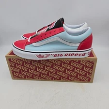 VANS SE Bikes x Style 36 Big Ripper Sneakers Shoes Mens 11 Red Plume Reflective