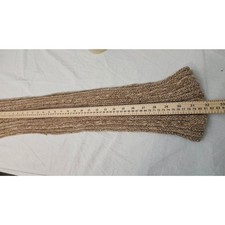 Aris Chenille Cable Knit Scarf Tan Brown Long Rectangular Soft Winter Wrap 86681