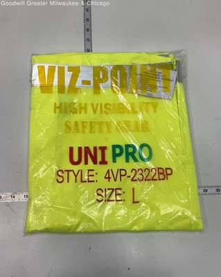 UniPro Yellow High Visibility 4VP-2332BP Class III Rain Bib Overall Large