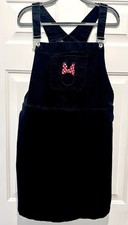 Disney Minnie Mouse Adorable Denim Overalls Skirt Dress Black Size 3 Juniors