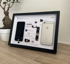 iPhone 6s Smontato - Quadro- Teardown Frame Apple - Componenti Originali-21x30cm