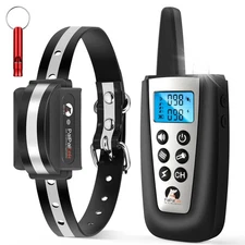 Bark Collar with Remote, Automatic Bark and Training Collar Combo with Beep, ...