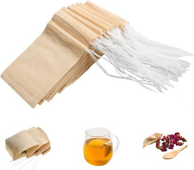 Eketirry 100pcs Disposable Tea Bags for Loose Tea, Small Empty Tea Bag