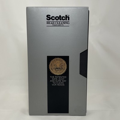 Scotch 3M VCR Head Cleaning Videocassette VHS Tape 1987 Made In USA Vintage