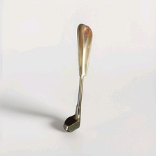   Vintage Solid Brass Golf Club Shoehorn 9" Putter Driver Shoe Horn