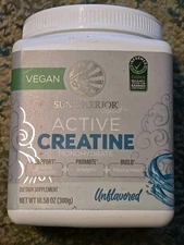 Sunwarrior Creatine Monohydrate Powder Unflavored 10.58oz - 300g 60 Servings NEW