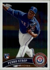 2011 Topps Chrome Baseball Card Rookie Card RC #210 Pedro Strop