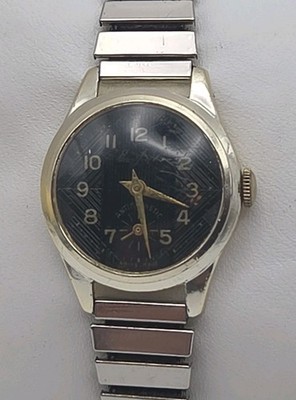 Vtg Eastfield 10180 25mm Aluminum Case Antimagnetic Swiss Made Watch  SS Flxband