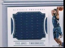 Tyus Jones 2015-16 Panini NBA National Treasures Jumbo Materials #20 85/99