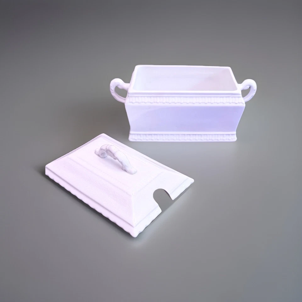 Antique Bridgwood & Son Tureen White Ironstone with Lid Excellent Condition - Image 4 of 4