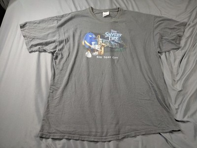 Vintage M&M's World Shirt Mens 2XL Gray Blue M&M Sweet Life New York City 1997