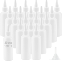30 StüCk 100 Ml Kleine Quetschflaschen, Leere Quetschflaschen Mit DüSen Und 30 T